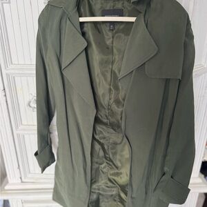 Banana Republic Dark Olive Trench Coat